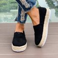 thumbnail image 5 of Women's Flat Comfortable Casual Shoes Solid Color Comfort Dress Shoes Casual Leather Loafers Flats Black 7, 5 of 7