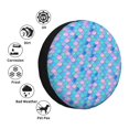 thumbnail image 5 of Rv Spare Tire Cover 17 inch - pink blue bright fish scale Tire Covers for Trailers, Adjustable Camper Spare Tire Cover, 5 of 7