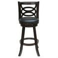 thumbnail image 2 of Boraam Siena 29in. High Back Swivel Wood Bar Stool - Walnut Finish, 2 of 4