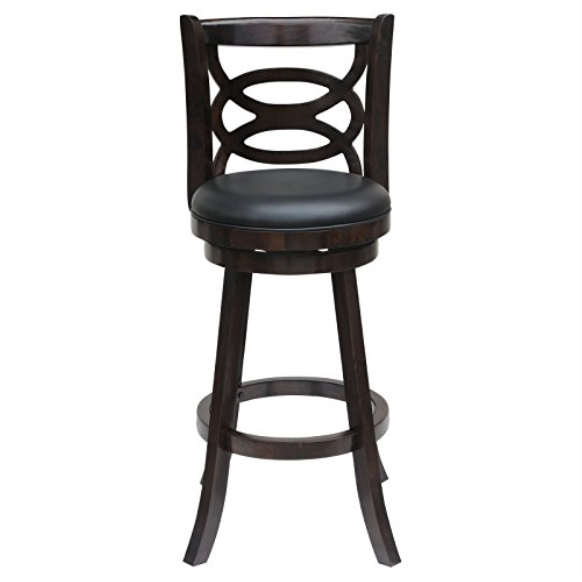 Boraam Siena 29in. High Back Swivel Wood Bar Stool - Walnut Finish - image 2 of 4