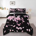 thumbnail image 1 of Erosebridal Floral Sakura Bedding King Comforter Set,Japanese Style Comforter Sets King Size,Spring Garden Bedding Sets King With Comforter,Breathable Flower Room Decorative,Reversible,3 Pieces, 1 of 8