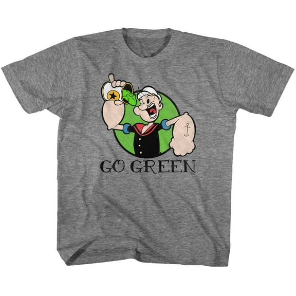 Popeye Go Green Graphite Heather Toddler T-Shirt