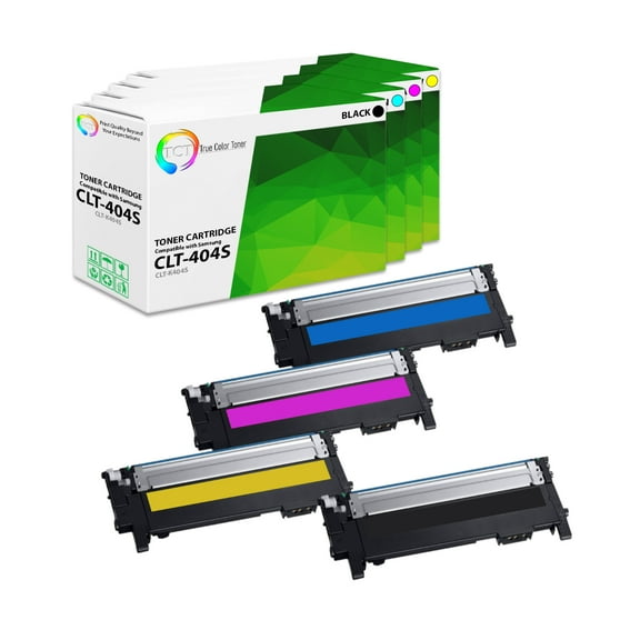 TCT 404S Toner Cartridge 4 Pack - Premium Compatible Replacement for Samsung CLT-404S Samsung Xpress C430W C480FW