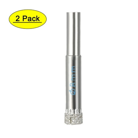 

Uxcell 8mm Diamond Glass Hole Saw Core Drill Bits Nickel Plated 2 Pack