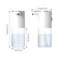 thumbnail image 2 of Dispensador de jabón líquido infrarrojo de 400ML, suministros de baño impermeables de gran capacidad, 2 of 9
