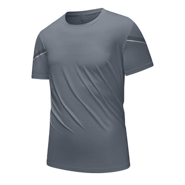 pstuiky camisetas de hombre, Blusa informal de verano para hombre, color liso, con botones, cuello alto, bolsillo, manga corta y cuello vuelto ropa de hombre xxl