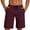Red, variant on Amzcrzy Mens Shorts with Pockets Comfy Knee Length Straight Leg Workout Shorts Casual Solid Color Quick Dry Athletic Shorts for Men Drawstring Waist Running Shorts Beige S