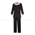 thumbnail image 3 of Disfraz de Husk Hazbin para Cosplay, uniforme negro para Halloween, Hotel, trajes de fiesta con sombrero, orejas, cejas, utilería, 3 of 5