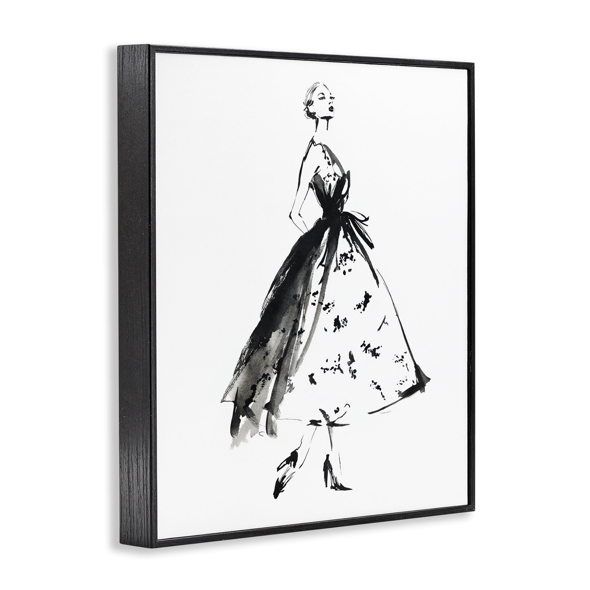Stupell Industries Ethereal Couture Contour Black Framed Giclee Art, design by Svetlana Aleynikova