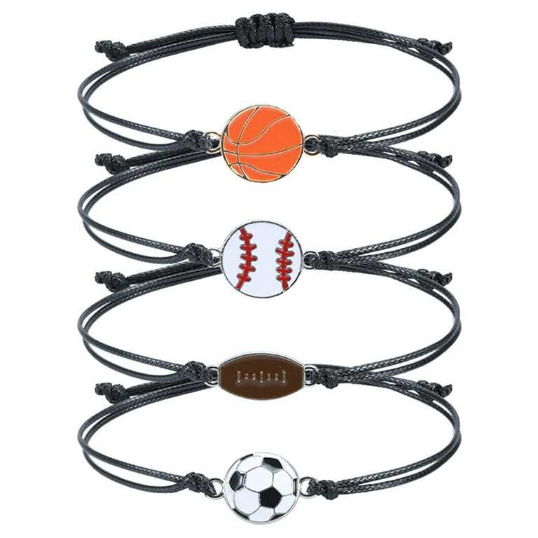 Infinity Collection Football Bracelet, Adjustable Football Paracord  Bracelets, Football Player Gift