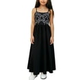 thumbnail image 1 of Vestido de Navidad de la Fiesta de las Niñas Estilo de Verano Imprimir Vestido de Tanque sin Mangas, Vestido de Navidad Bebé Niña Grande Falda Doblado Vestido Largo para Niños, 1 of 9