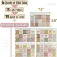 thumbnail image 3 of QUTETN Bible Tabs Boho Theme  Laminated Bible Tabs for Women and Men  Bible Tabs for Study Bible  Bible Index Tabs  Bible Book Tabs  Bible Labels Tabs, 3 of 5