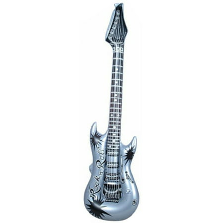 Inflatable Silver Hero Costume Party Decoration Guitar