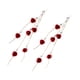 thumbnail image 2 of Pendientes Fernando Con Dijes Borlas Rosas Rojo, 2 of 8