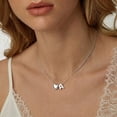 thumbnail image 2 of APSVO S925 Sterling Silver Plated Love Heart Initial Necklaces for Women Girls Letter I Pendant Chain Birthday Graduation Jewelry Gifts Teen Mom Her Wife Kids Age Ideas, 2 of 6
