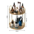 thumbnail image 2 of CSChome Makeup Storage Shelf Makeup Storage Shelf High Capacity Multi Layered Stable Base Raised Edge 360 Degree Rotating, 2 of 7