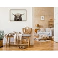 thumbnail image 5 of Kate and Laurel Sylvie Hey Dude Highland Cow Color Framed Linen Textured Canvas Wall Art by The Creative Bunch Studio, 23x33 Gold. Minimalist Chic Animal Wall Décor, 5 of 6