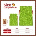 thumbnail image 3 of Naloa Lime green glitter Drawstring Christmas Bags, 3D Xmas Gift Bags, Christmas Wrapping Bags, Xmas Goodie Bags, Treat Pouch Bags, Party Favor Bags-Medium, 3 of 9