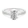 thumbnail image 4 of IGI Certified 4 Carat Oval Shape Lab Grown Diamond Engagement Ring | 14K White Gold | Calista Side Stone Lab Diamond Ring | FG-VS1-VS2 Quality Friendly Diamonds, 4 of 6