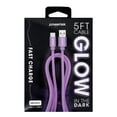 thumbnail image 6 of Liquipel Powertek Glow in the Dark USB-A to USB-C - Purple, 6 of 7