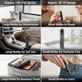 thumbnail image 4 of 3Pcs 8ml + 6Pcs 5ml Refillable Perfume Atomizer Bottles, Portable Empty Travel Fragrance Spray Dispenser Set for Men Women, 4 of 7