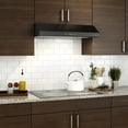 thumbnail image 4 of Broan-NuTone BCDJ136BL BCDJ Glacier Range Hood with Light, 36-inch, Black, 4 of 5