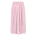 thumbnail image 3 of Elvqul Womens Skirts Pink Multi-Layer Daily Plain Full Elastic Long High Waist Summer Skirts, 3 of 6