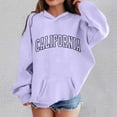 thumbnail image 4 of California Hoodies for Boys Girls Kids Long Sleeve Cute Graphic Hooded Sweatshirt with Pockets Pullover Tops, 4 of 5