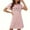 Pink, variant on Fazvaoo Womens Nightgowns Short Sleeve Short Nightdress Christmas Print Nightgowns(Black,Size S-XXL)
