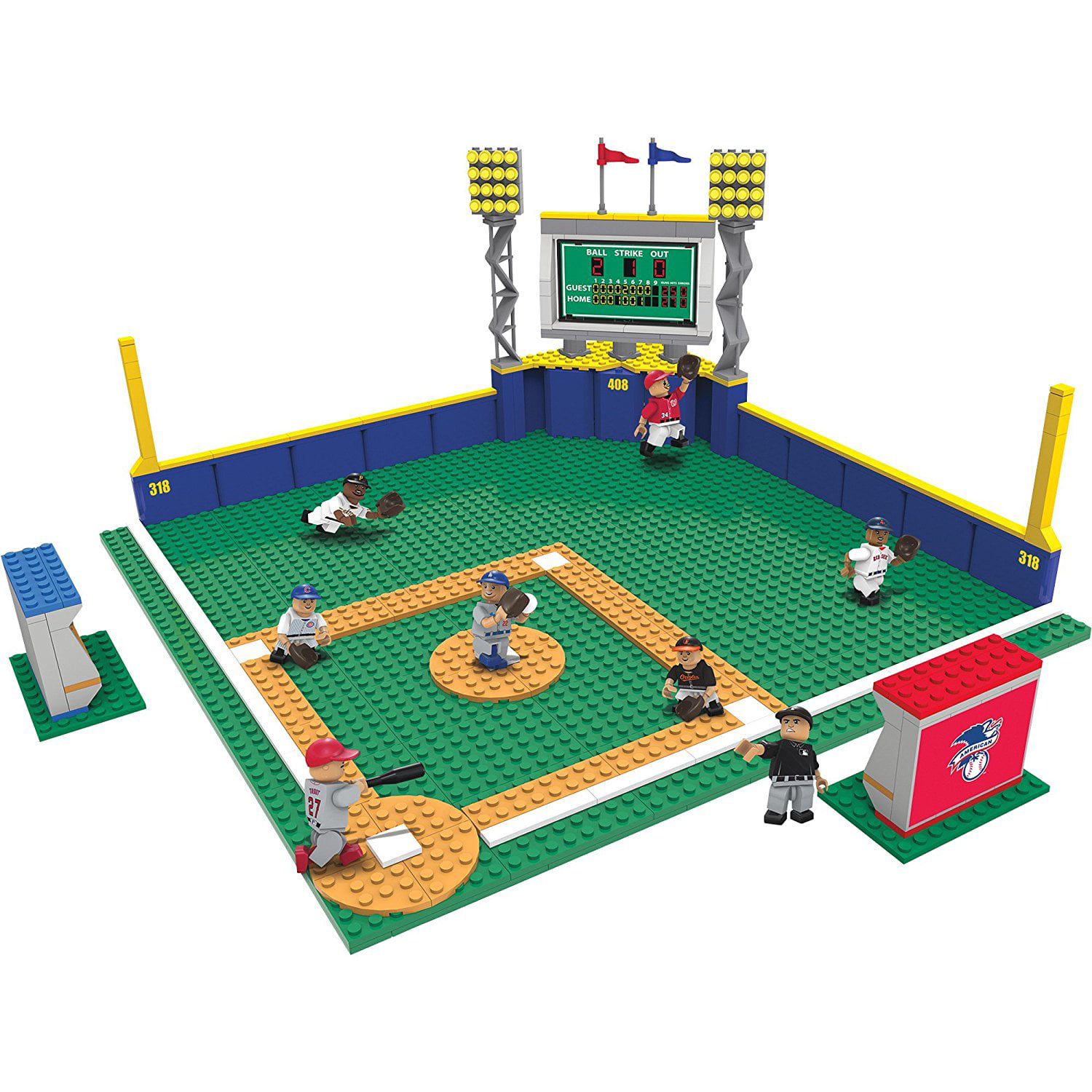 OYO Sports MLB Full Field Building Block Set 8 Pieces