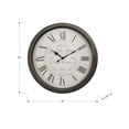 thumbnail image 5 of Clocks - 30" Round - Large Oversized - Wall Clock - Brown - Transitional, 5 of 6