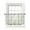 Green, variant on Blue Palm Leaves Tier Curtains 45 Inch Length,Sheer Curtains for Bedroom Living Room Summer Jungle Tropical Tree Coastal Plants Short Kitchen Curtains Drapes for Small Half Window 27.5"x45" 2 Panels