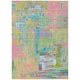 thumbnail image 2 of Addison Rugs Chantille Indoor/Outdoor Transitional Blocks Pink Washable Rectangle Rug, 10' x 14', 2 of 6