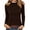 Coffee, variant on Women Lace Trim Mock Neck Ribbed Slim Fit Long Sleeve Thermal Top Figure Flattering Soft Skin-Friendly Windproof Warm Base Layer Multi Fresh Solid Color Winter Layering Shirt
