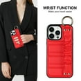 thumbnail image 5 of Feishell Compatible with iPhone 13 Pro Max Case with Wristhand Strap & Metal Ring Buckle,for Women Men,Fashion PU Leather Soft TPU Edge Shockproof Anti-Scratch Phone Protective Cover,Red, 5 of 7