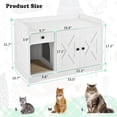 thumbnail image 6 of Vinsetto GO Cat Litter Box Enclosure, White, 6 of 8
