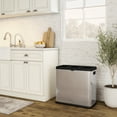 thumbnail image 2 of The Step N' Sort 16 Gal, Open Top, 3 Compartment Trash and Recycling Bin with easy off lid, 2 of 12