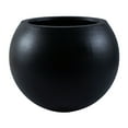 thumbnail image 3 of SAFAVIEH Kenslia Concrete Modern Solid Round Patio Planter, Black, 3 of 6