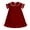 Red, variant on Hiijoy Toddler Girls Nightdress Velvet Ruffle Short Sleeve Nightgown Homewear, Sizes 2-3 Years