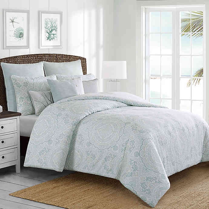 Coastal Life Seaside Medallion King Comforter Set In Blue Com Coastal Life Seaside Medallion King, Coastal King Size Bedding Sets