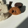 thumbnail image 3 of Minkissy Breathable Brown Dog Waste Bag Container Plush Pendant for Outdoor Walks, 3 of 8