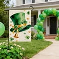 thumbnail image 2 of St Patricks Day Garden Flags for Outside Outdoor Lucky Shamrocks Garden Flag for St Patricks Day Yard Flag Mini Shamrock Irish Garden Flag, 2 of 6