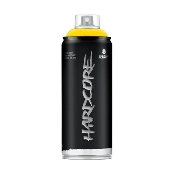 Montana Colors Peinture en Aérosol Hardcore Gloss 11 oz, Jaune Pâle - 6 par Paquet