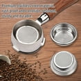 thumbnail image 4 of 58mm 3 Ears Stainless Steel Bottomless Naked Portafilter Wooden Coffee Handle Cup Filter Basket Replacement for Barsetto BA101 BA102 Calphalon Temp IQ, 4 of 8