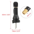 thumbnail image 2 of Unique Bargains Tire Pressure Sensor Rubber Valve Stem TPMS Valve Stem Accessories Black for Nissan, 2 of 4