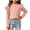 Red, variant on Girls Cute Blouses​ Printed Crew Neck Loose Fit Pullover Ruffle Fall School Long Sleeve Trendy Outfits White 3-4Years