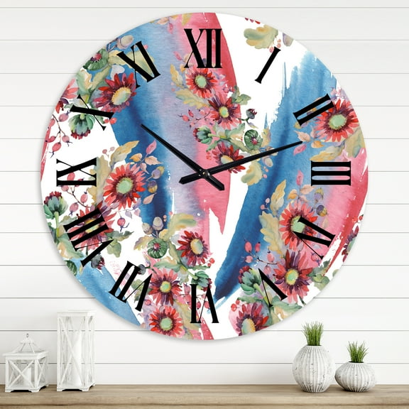 Designart 1 in Modern,Contemporary Wall Clock