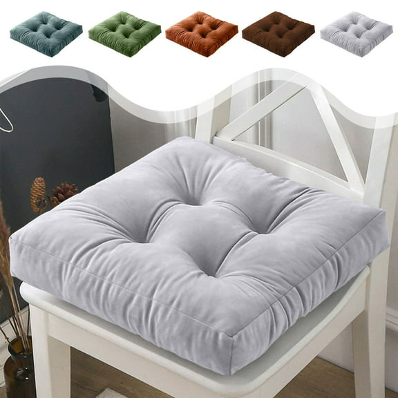 Non Slip Chair Cushion with Memory Foam, 38cm Flock Seat Pad for Lower Back Pain Relief, Ergonomic Floor & Office Chair Mat for Home, Gaming & Meditation Use,Vsgery