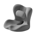 thumbnail image 4 of Cojín ortopédico para silla de oficina, cojín para asiento de coche, oficina y viajes. Gris, 4 of 9