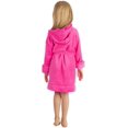 thumbnail image 2 of Elowel Boys Girls Hooded Childrens Fleece Sleep Robe Size 2 Toddler -14Y, 2 of 3